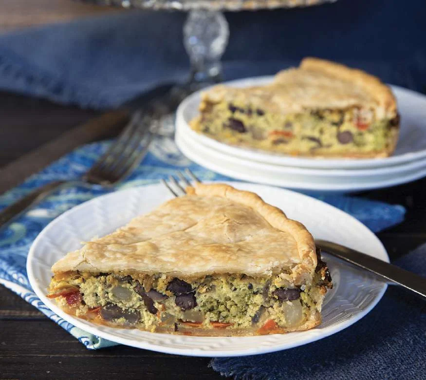 Quiche au brocoli et au tofu