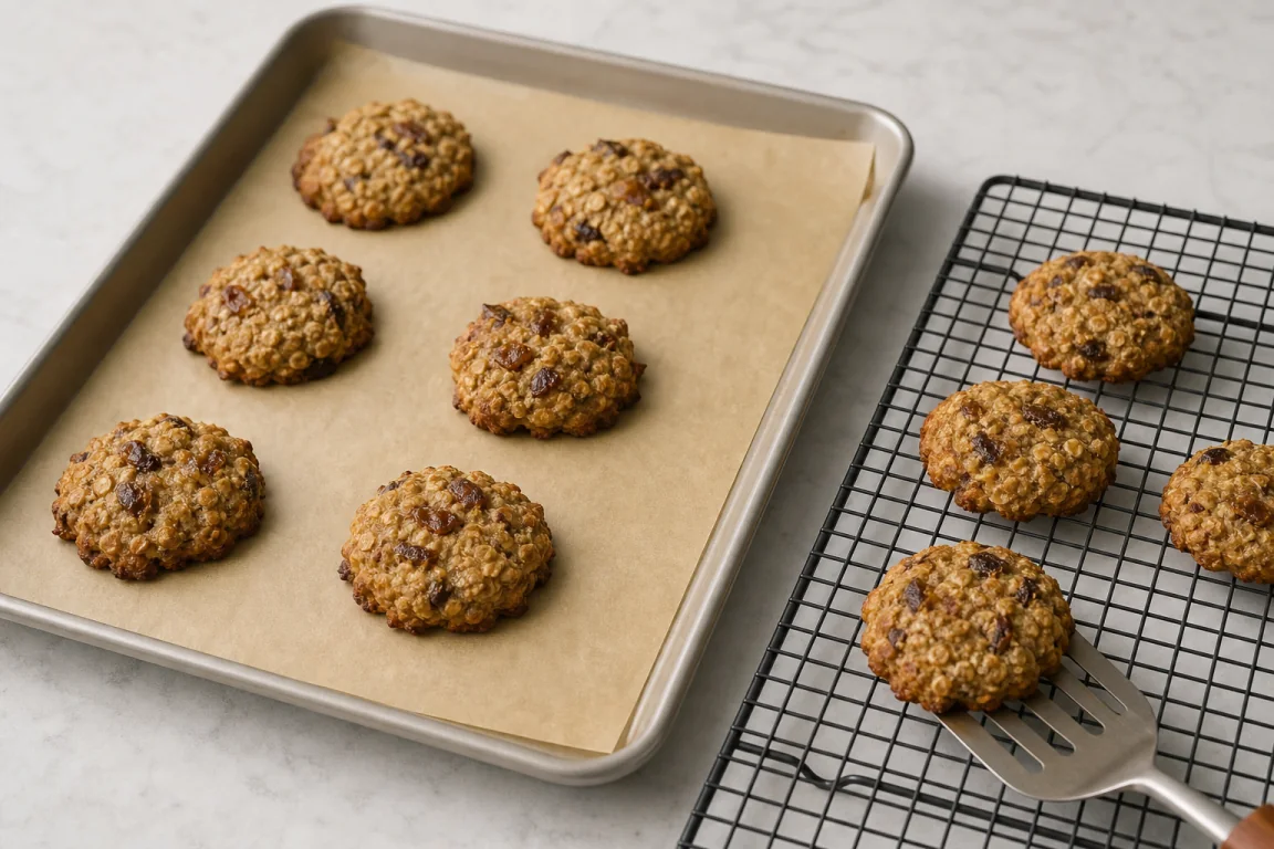 Illustration de l’étape « Étape 5 » pour la recette Cookies pour le petit déjeuner de banane au beurre d'arachide.