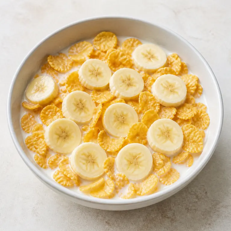 Banane corn flakes soja