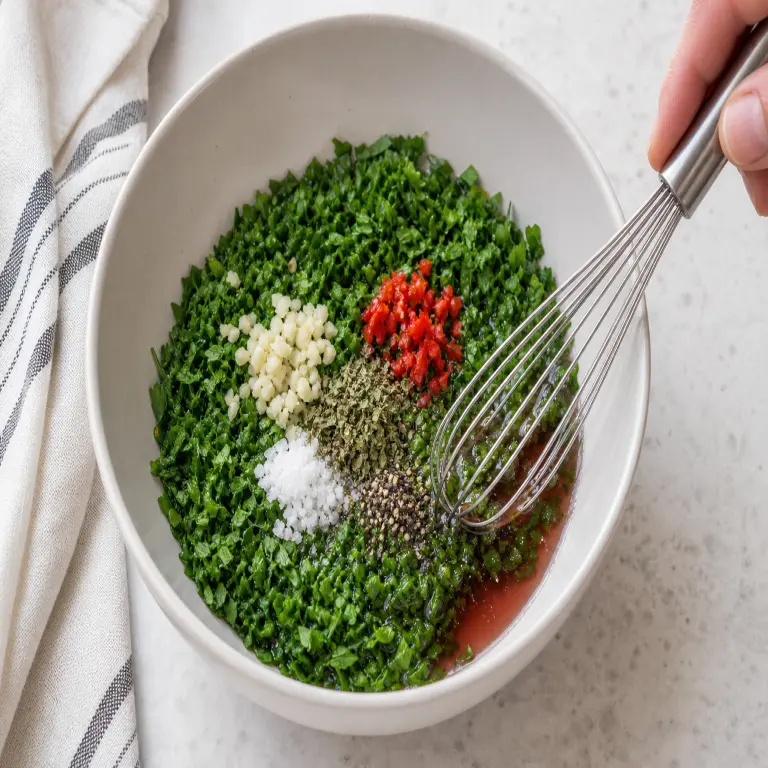 Chimichurri · étape 1