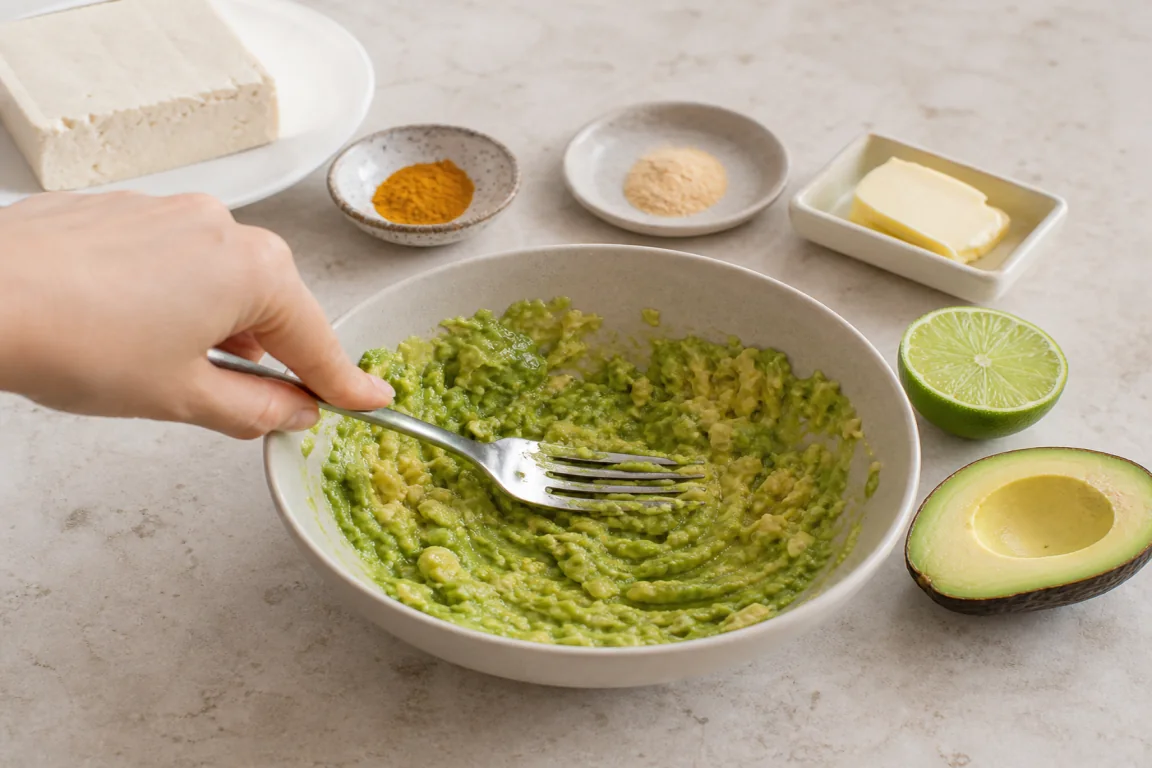 Illustration de l’étape « Étape 2 » pour la recette Toast d'avocat multi-layered.