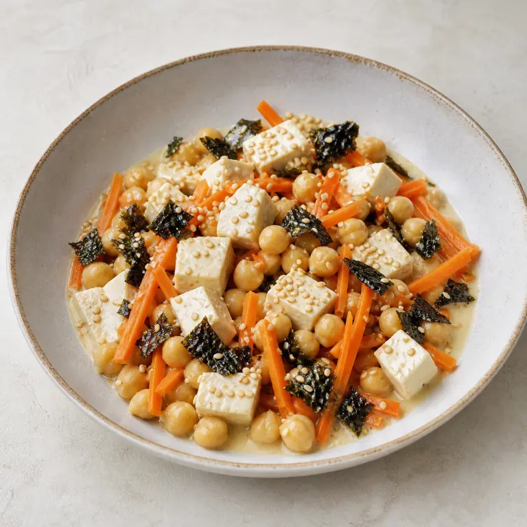 Tofu carotte sésame