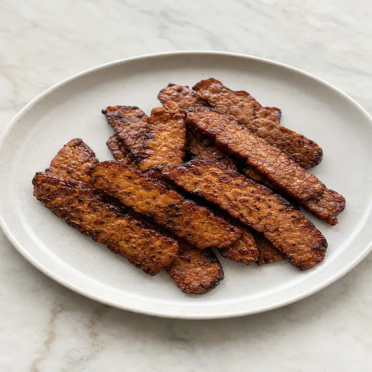 Bacon végétal de tempeh