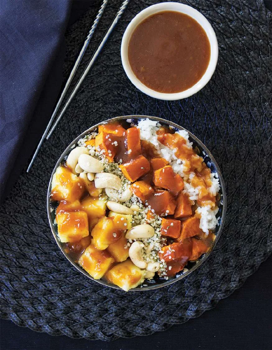 Bol de riz aux saveurs tropicales