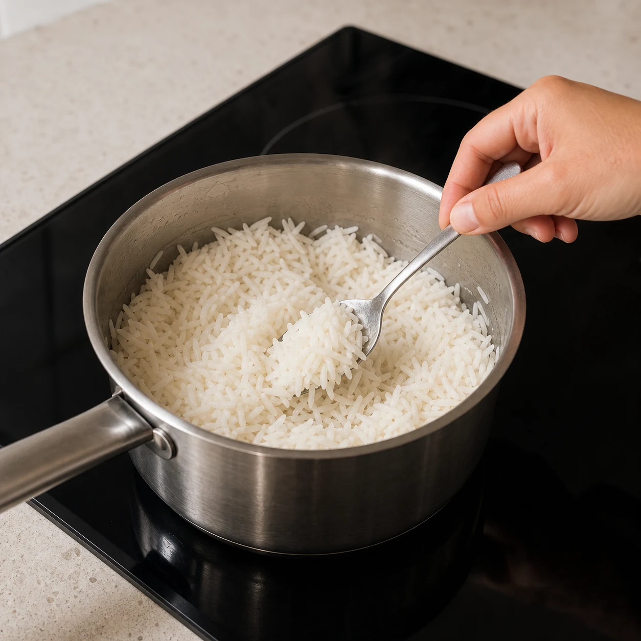 Bol tenders-riz sauce minute — cuire le riz normal