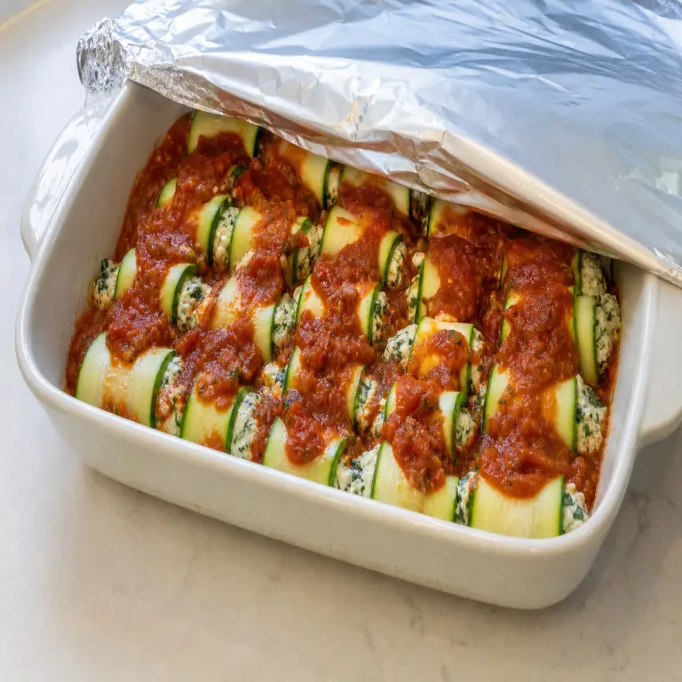 Manicotti de courgette · étape 4