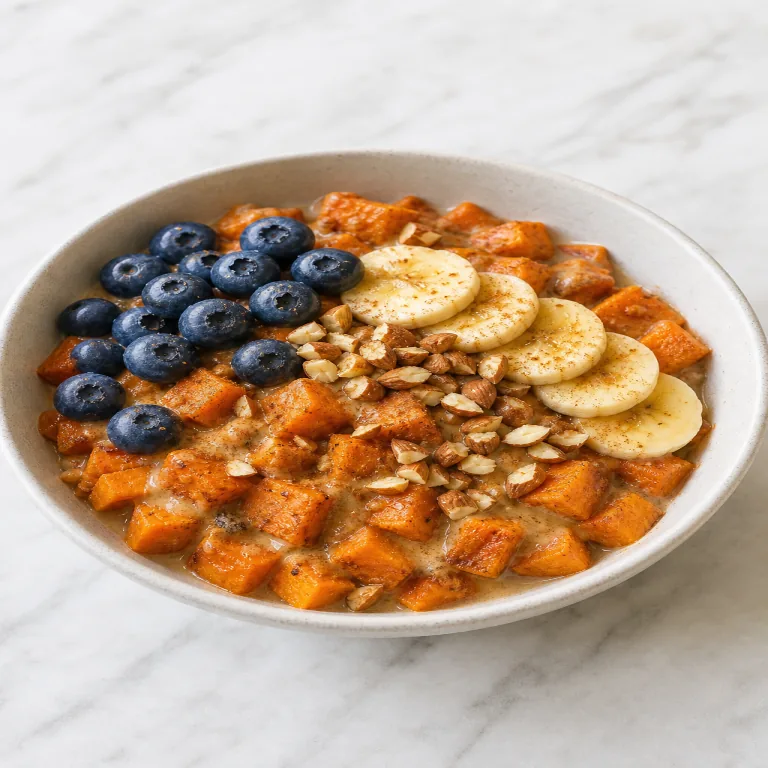 Bol petit-déjeuner à la patate douce