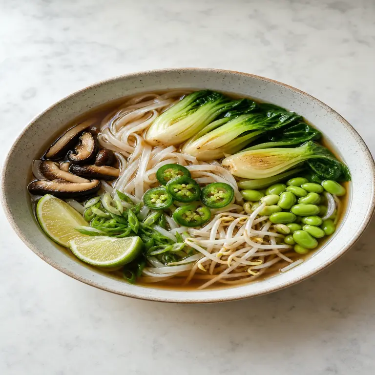 Soupe de nouilles façon phở