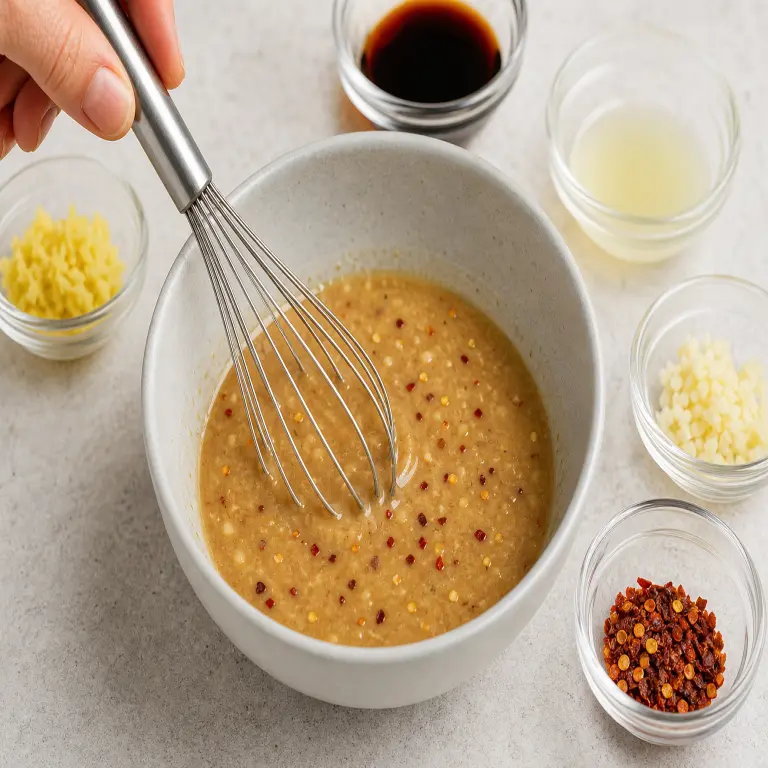 Nouilles au tahini · étape 1