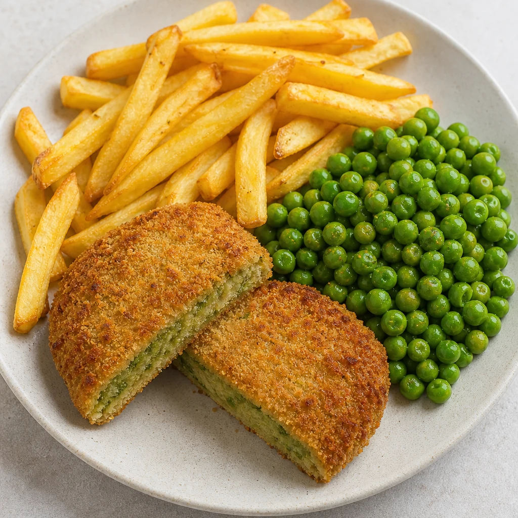 Cordon British-frites-petits pois