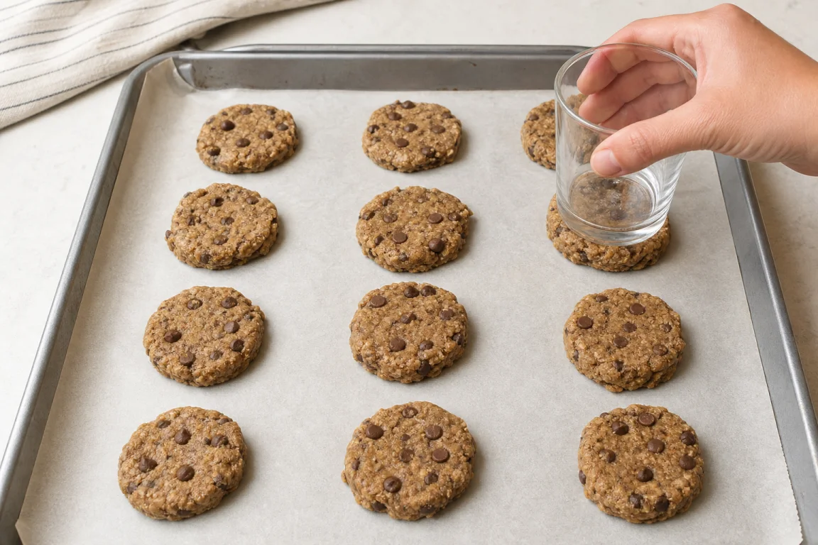 Illustration de l’étape « Étape 5 » pour la recette Cookies de protéines de pain de banane au chocolat.