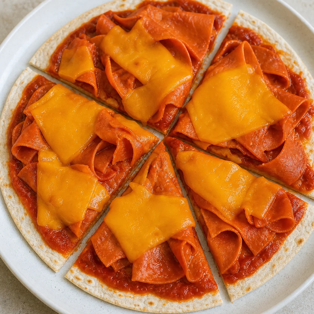 Pizza-tortilla tomate