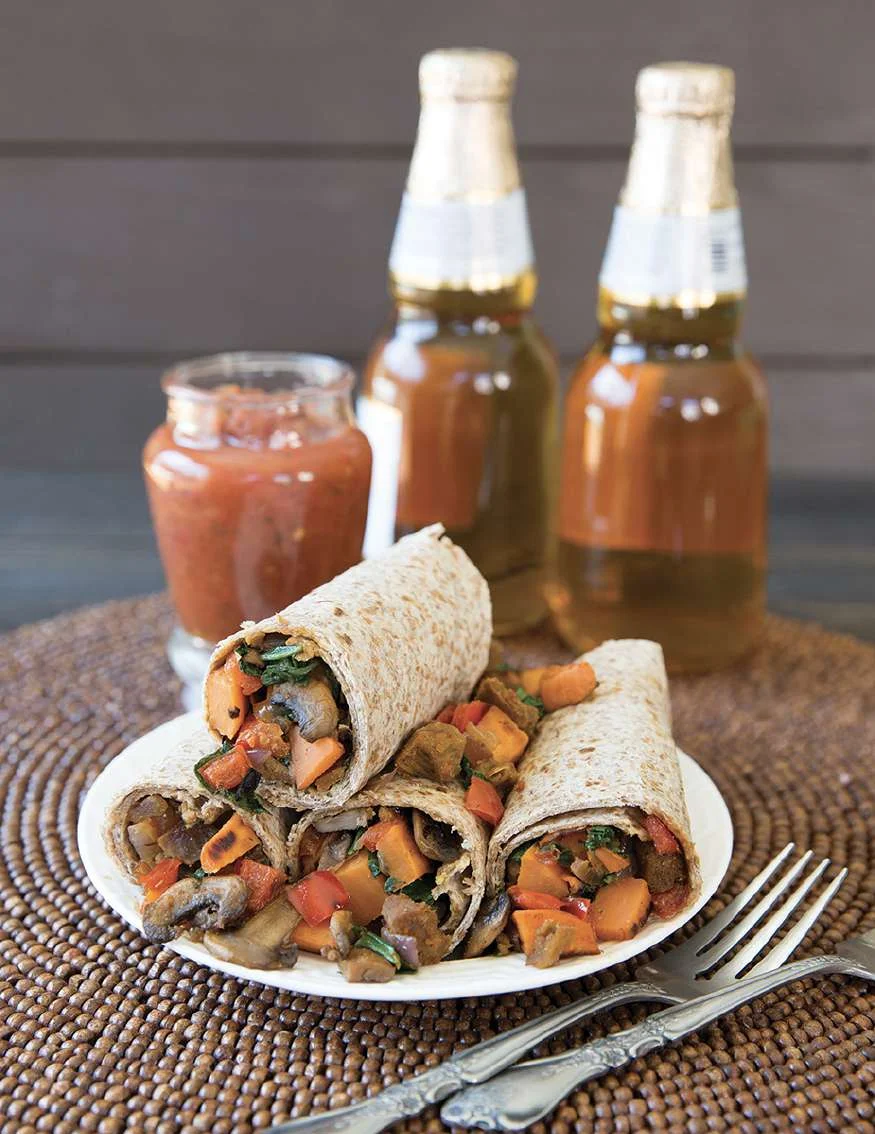 Burritos généreux à la patate douce