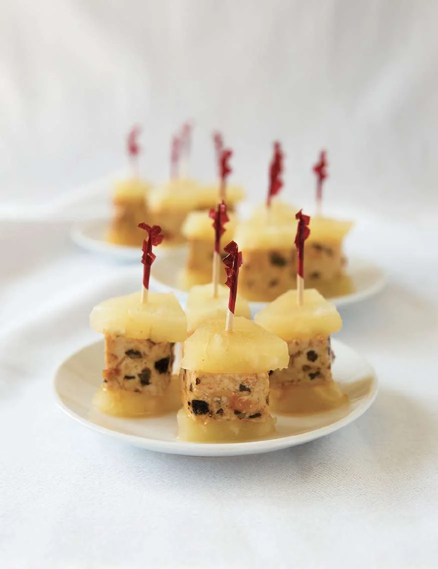 Millefeuilles de tofu à la sauce chili douce thaïe