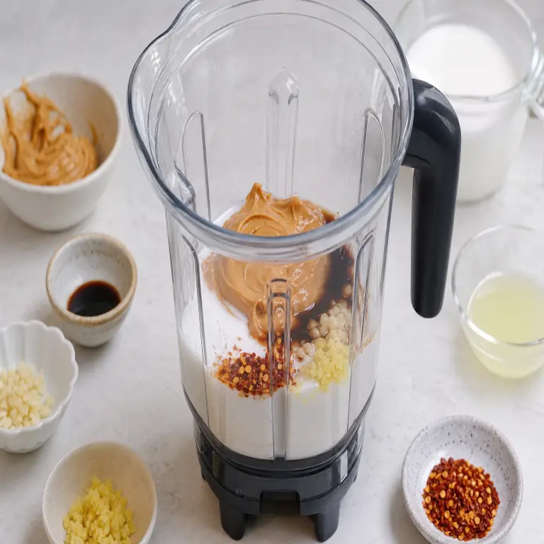 Sauce épicée aux cacahuètes · étape 1