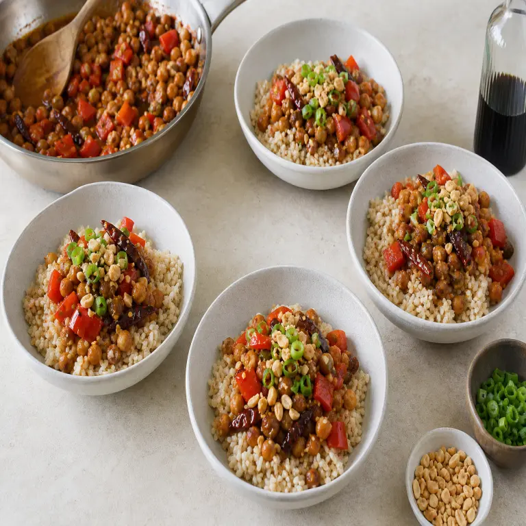 Poêlée épicée de pois chiches · étape 3
