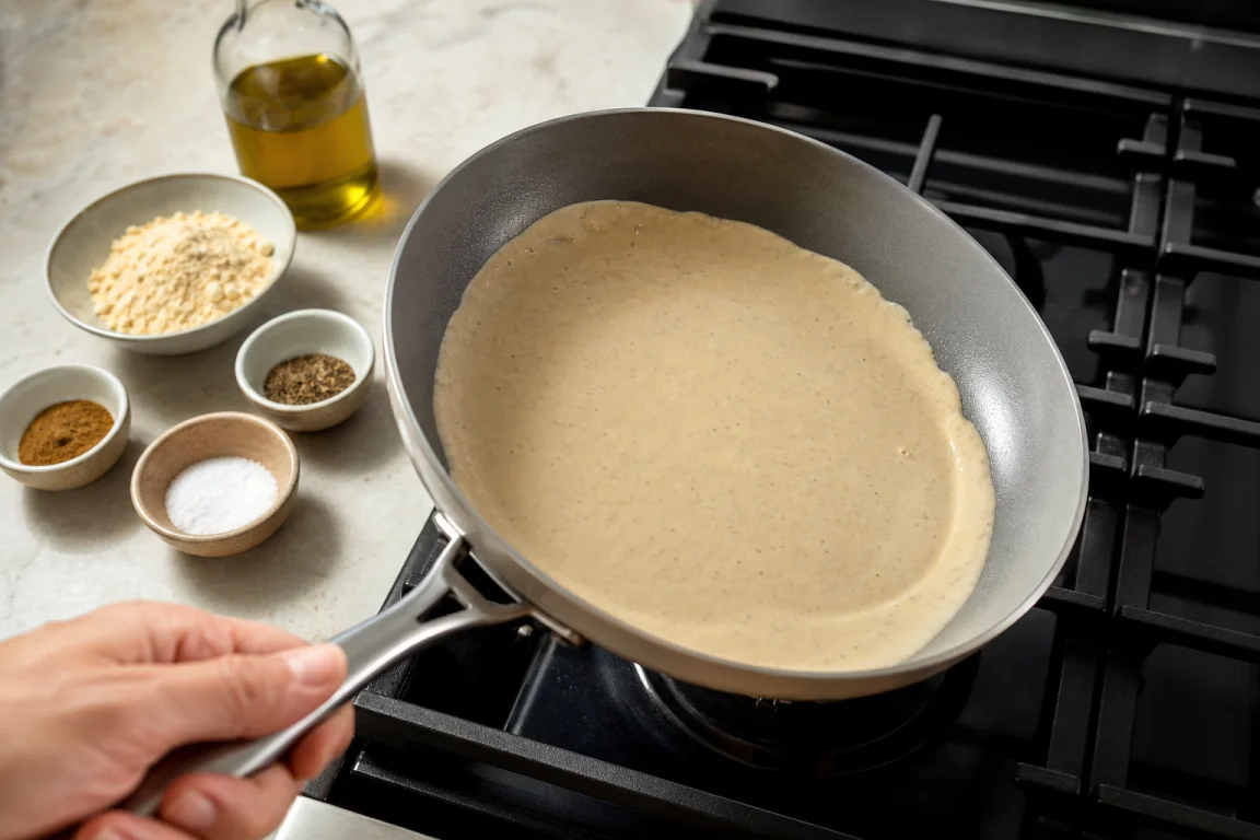 Illustration de l’étape « Étape 5 » pour la recette Pois chiche Tortilla Fajita Stack.