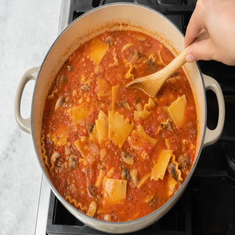 Soupe façon lasagnes · étape 3