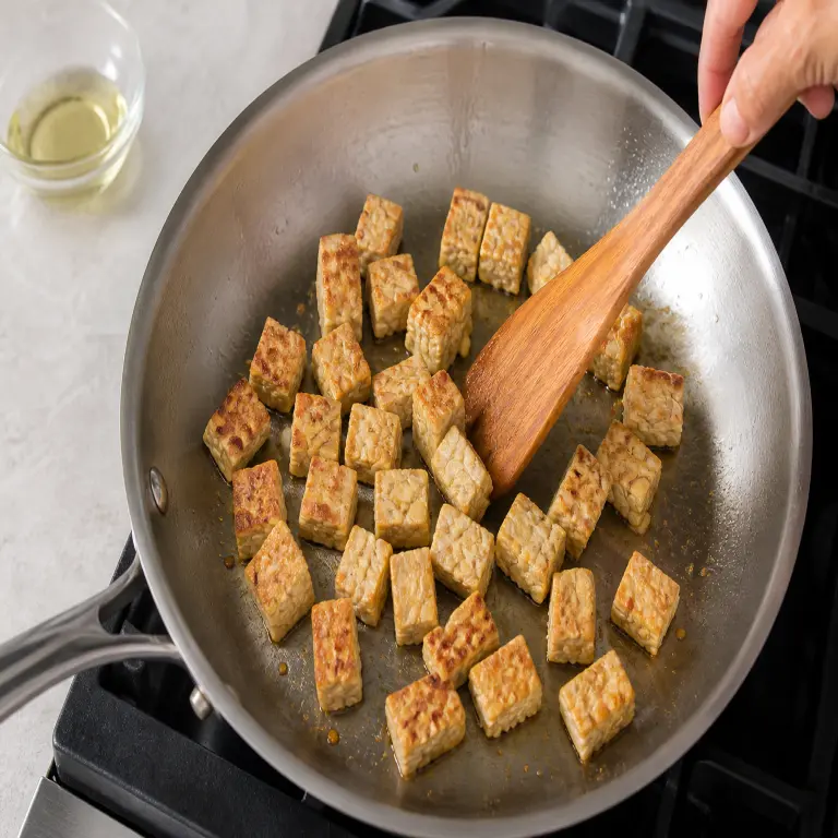 Curry de tempeh aux cacahuètes · étape 2