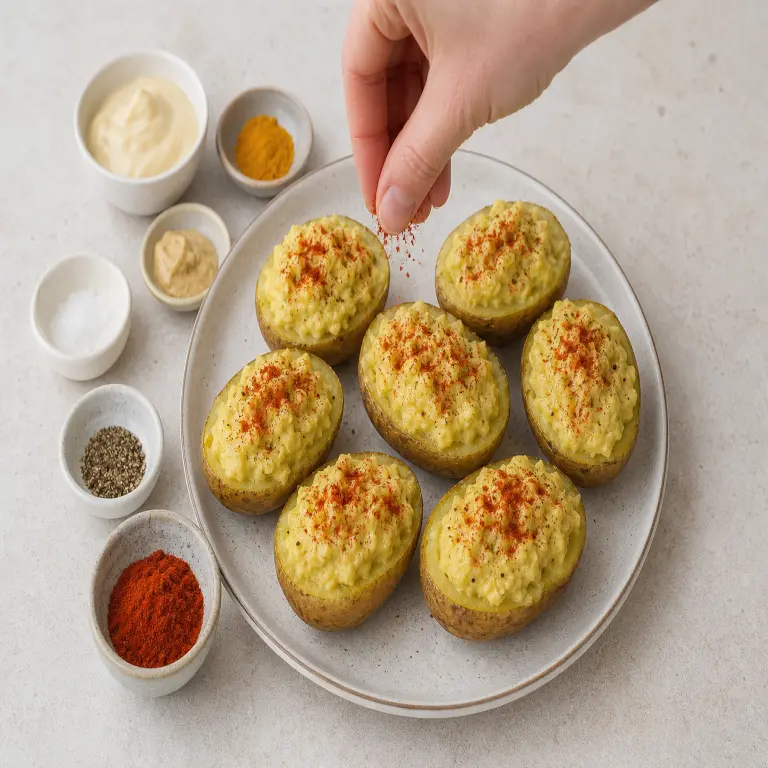 Bouchées de pomme de terre farcies · étape 5