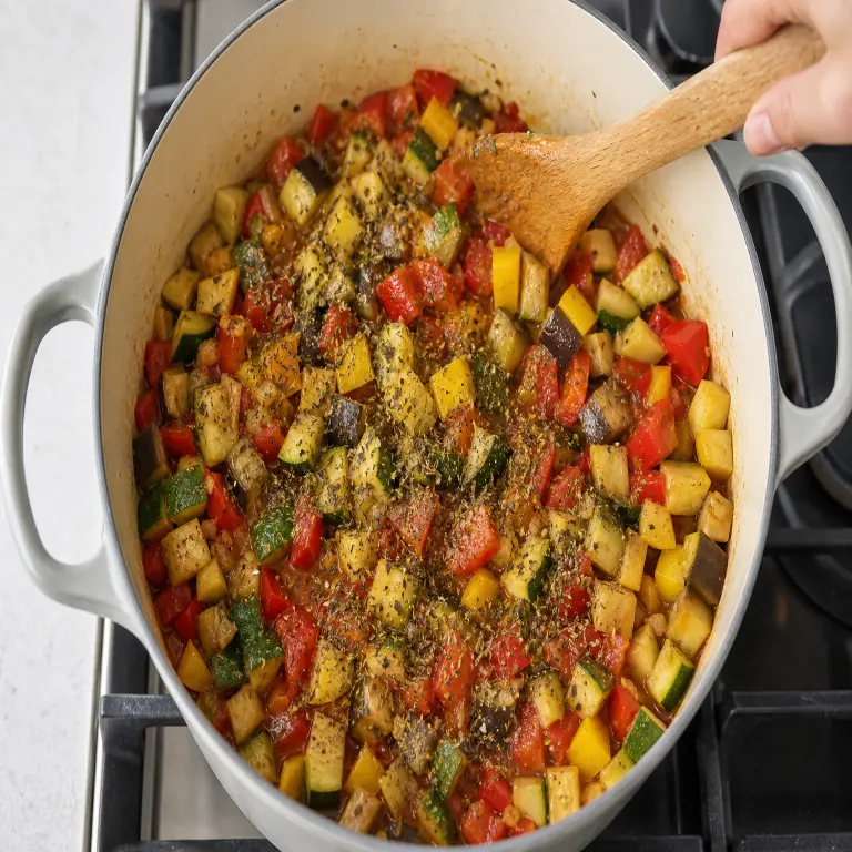 Ratatouille · étape 3