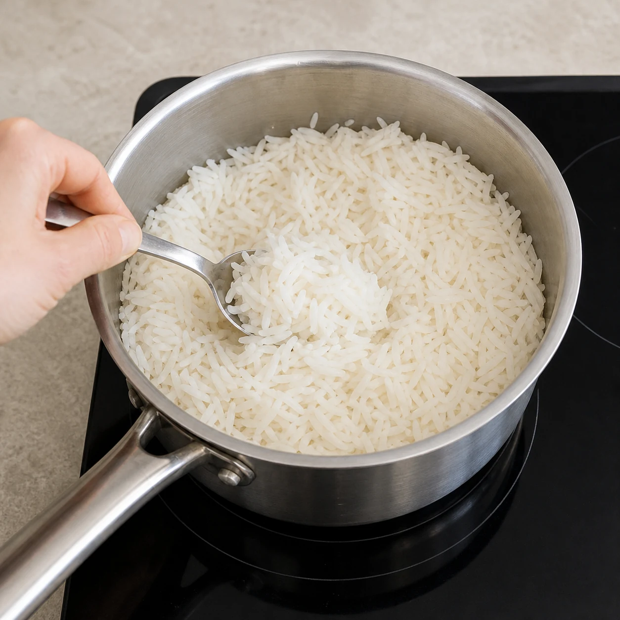 Goaty et légumes grillés — cuire le riz normal
