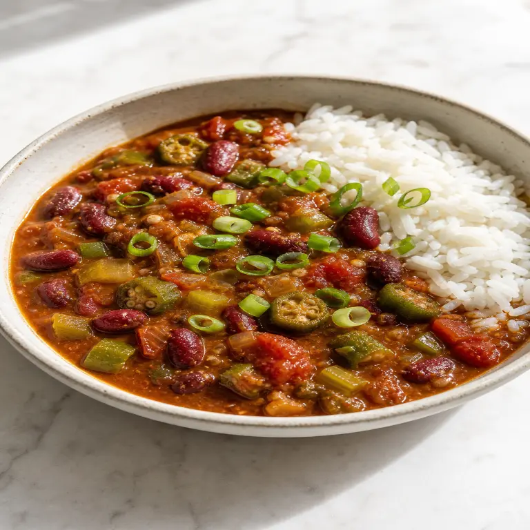 Gumbo aux haricots rouges