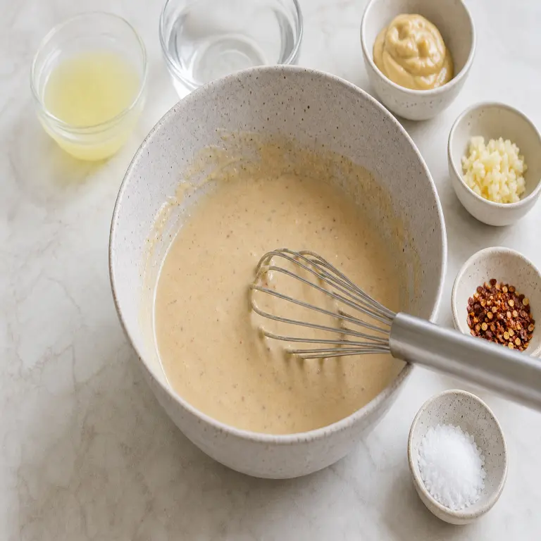 Sauce au tahini épicée · étape 1