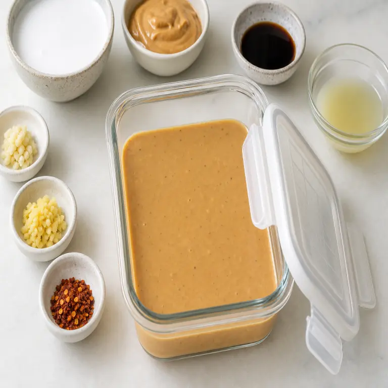 Sauce épicée aux cacahuètes · étape 2