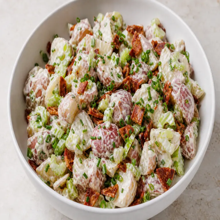 Salade de pommes de terre sauce ranch · étape 2