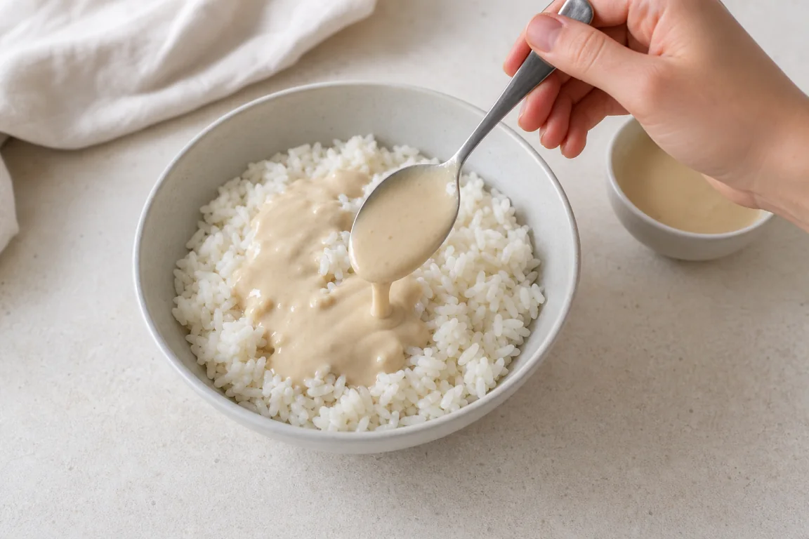 Illustration de l’étape « Étape 6 » pour la recette Edamame et Brocoli Rice Bowl.