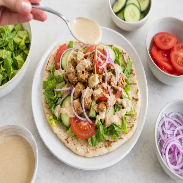Gyros au fruit du jacquier · étape 4