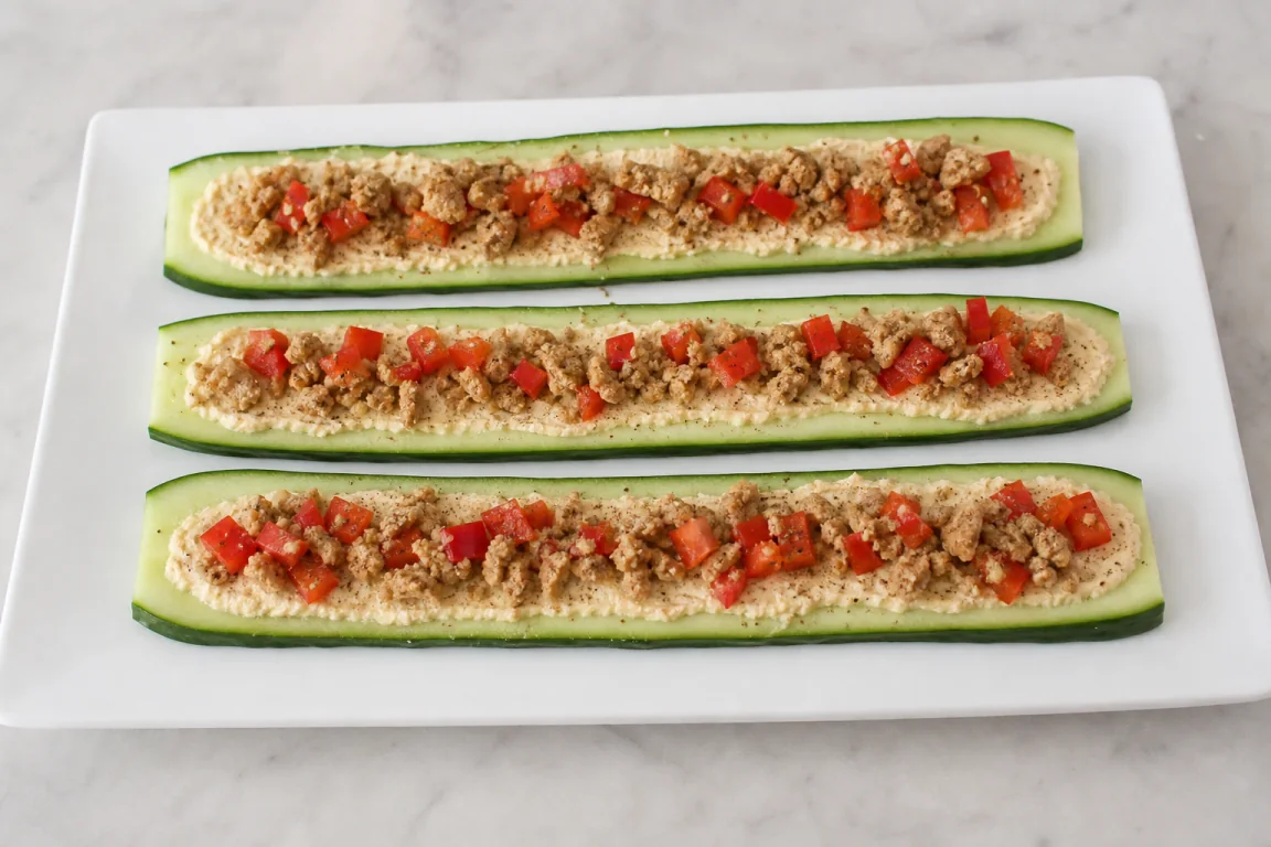 Illustration de l’étape « Étape 3 » pour la recette Cucumber Seitan Rollups.