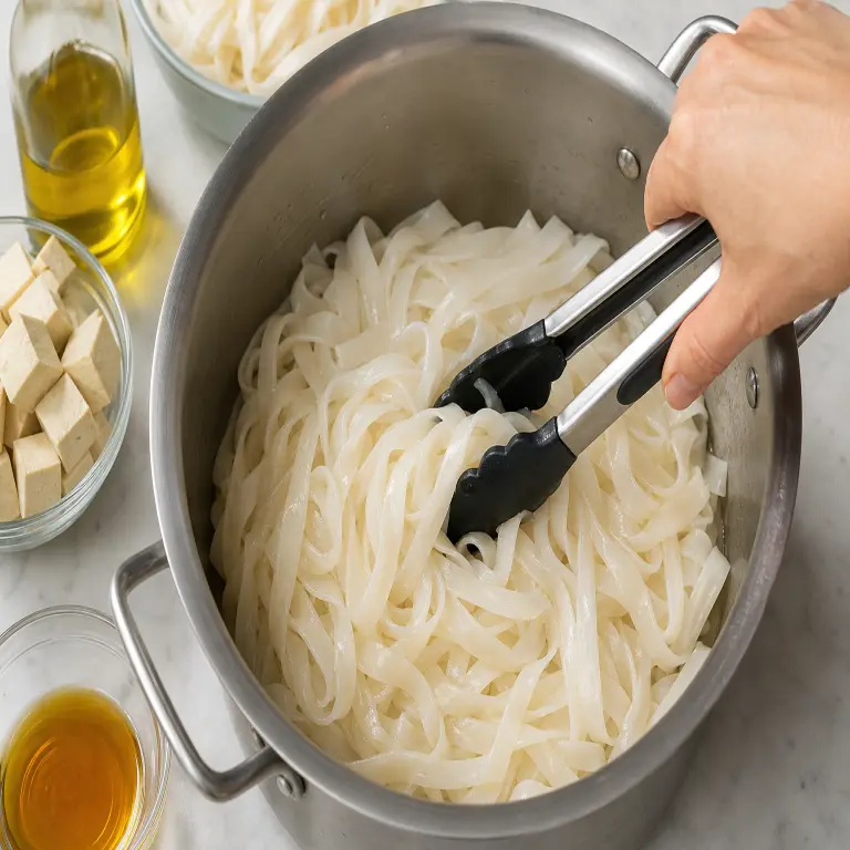 Nouilles sautées thaïlandaises épicées · étape 2