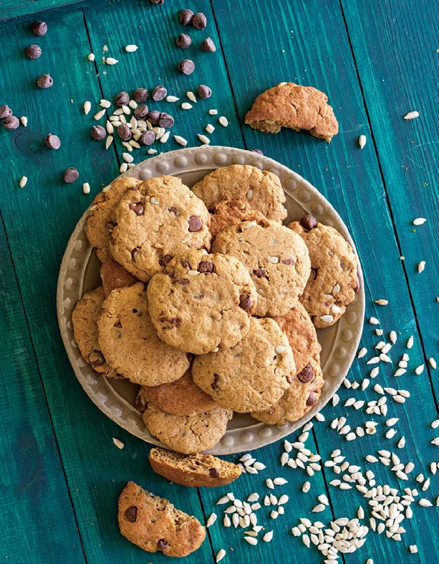 Cookies protéinés chocolat et tournesol