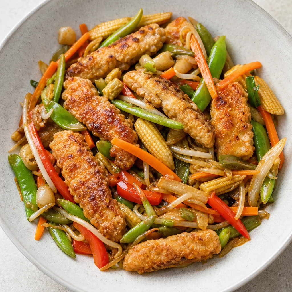 Tenders et wok surgelé