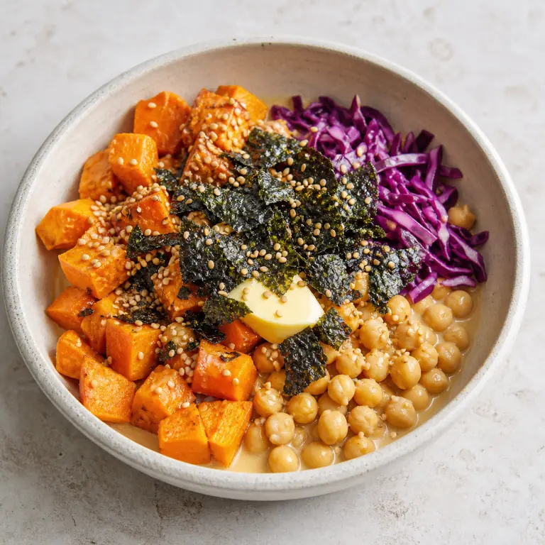Patate douce sésame nori