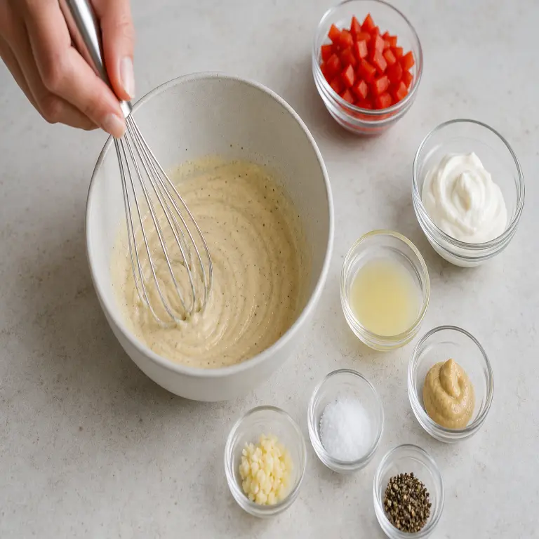 Salade classique de macaronis · étape 2