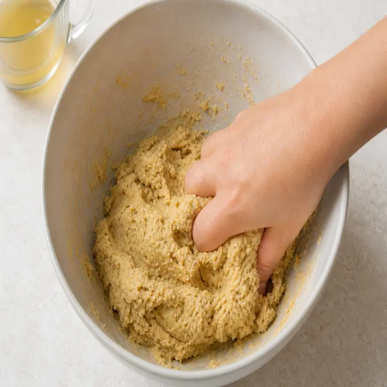 Galettes végétales façon poulet · étape 3