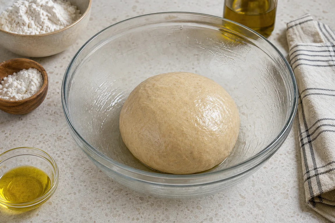 Illustration de l’étape « Étape 3 » pour la recette Calzone farci aux légumes.