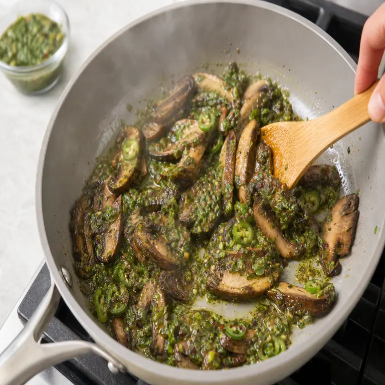 Tacos de portobello au chimichurri · étape 1
