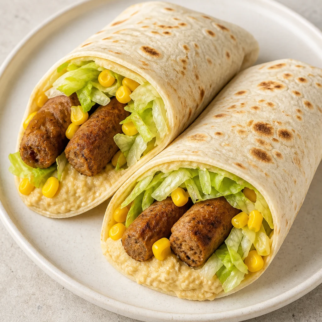 Wraps merguez-houmous