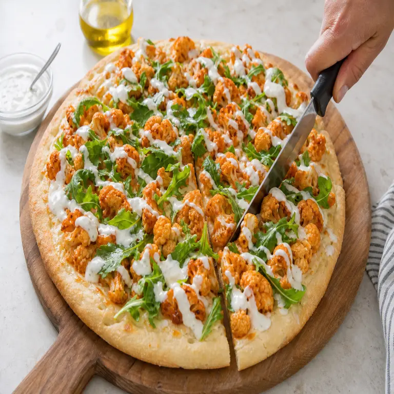 Pizza au chou-fleur sauce Buffalo · étape 6
