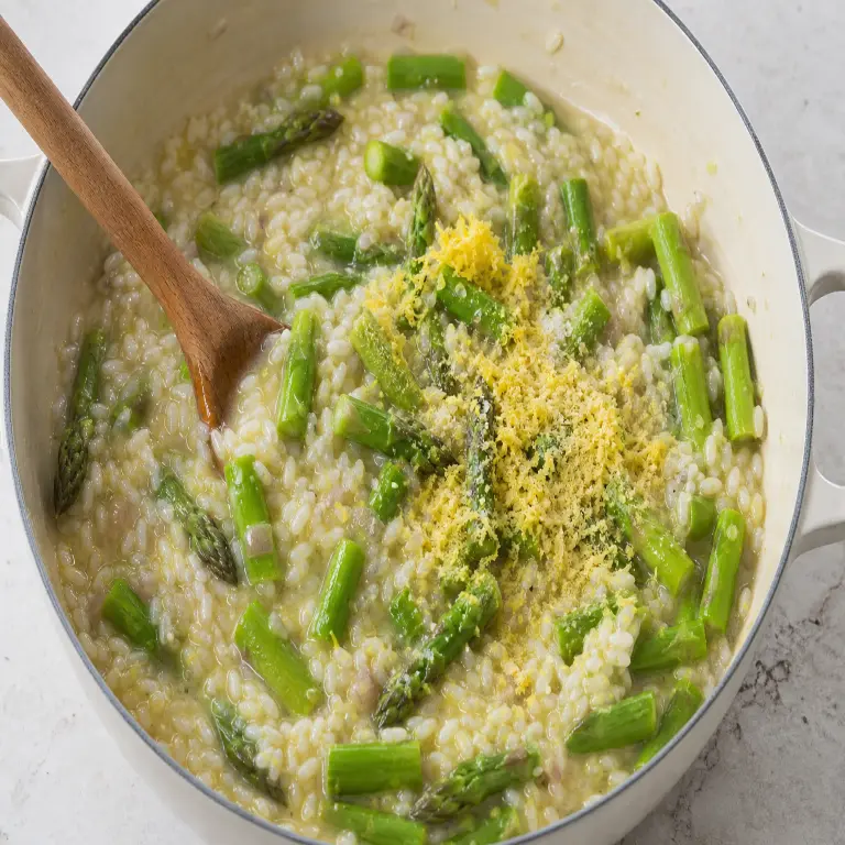Risotto aux asperges et au citron · étape 7