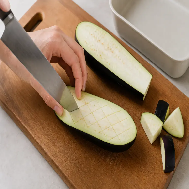 Aubergine laquée au miso · étape 3