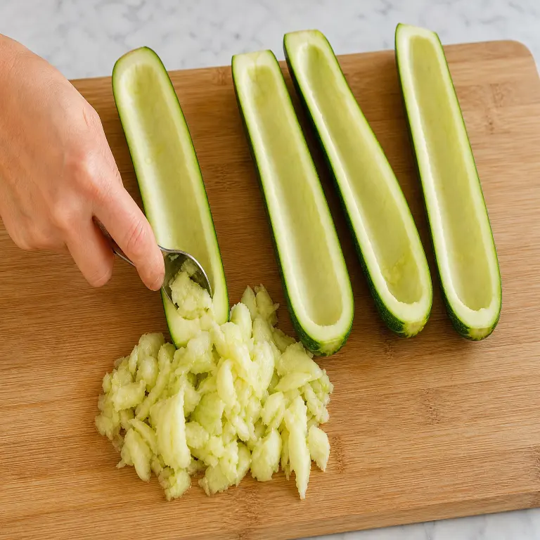 Courgettes farcies · étape 2