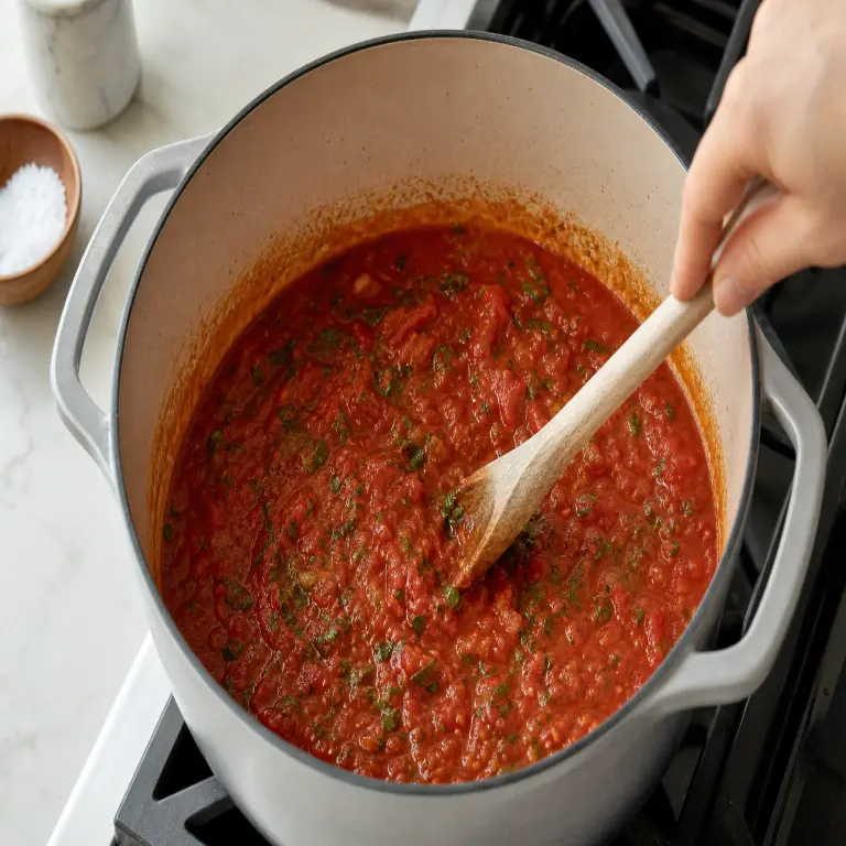 Sauce marinara · étape 2