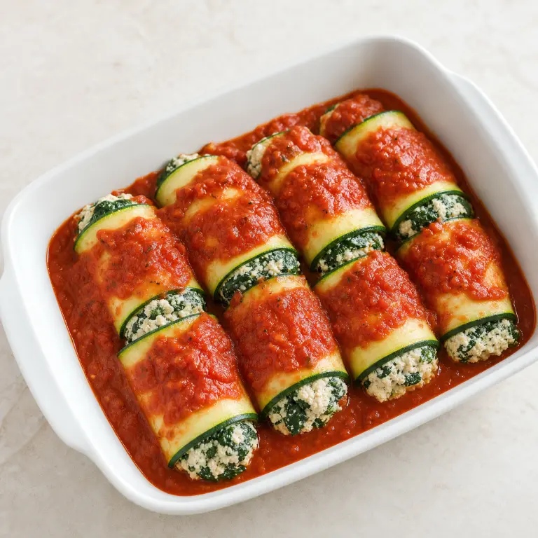Manicotti de courgette