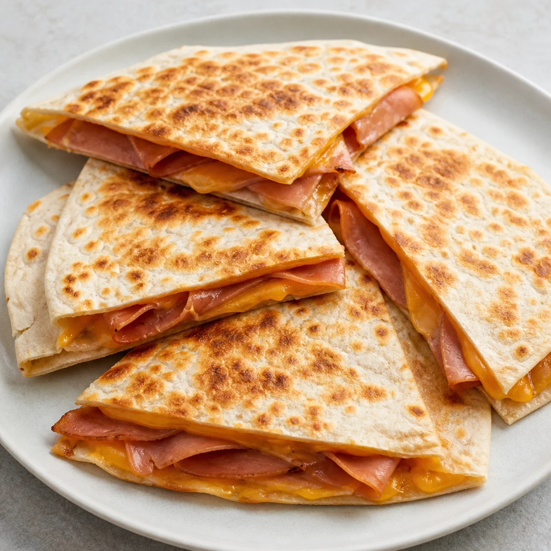 Quesadillas jambon fumé