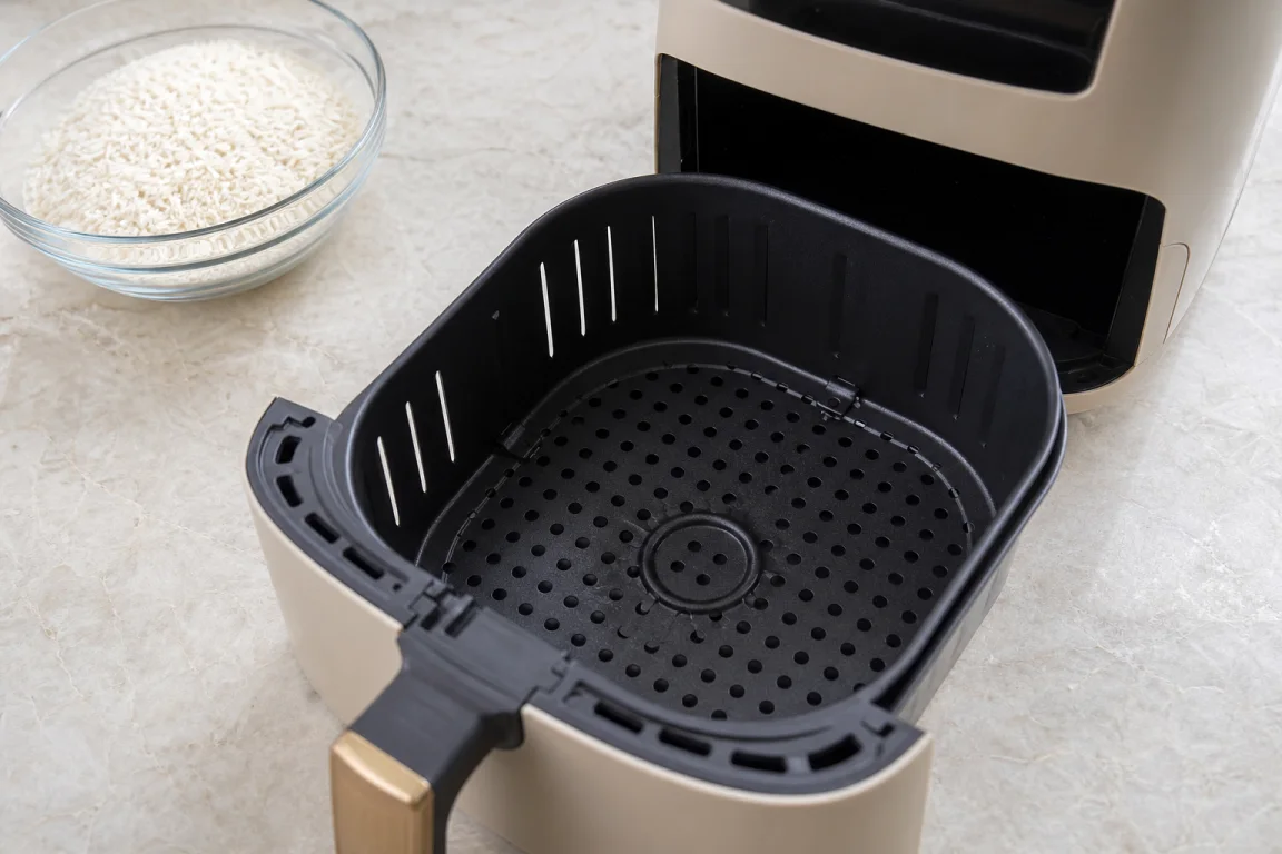 Illustration de l’étape « Étape 2 » pour la recette Riz collant frit à l'air avec Seitan.